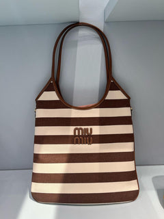 MIU MIU Ivy Canvas and Leather Bag | 繆繆 手袋 (多色) - LondonKelly 英國名牌代購