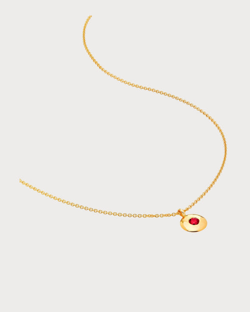 MONICA VINADER January birthstone and Garnet Pendant Necklace | 頸鏈 (金色) - LondonKelly 英國名牌代購