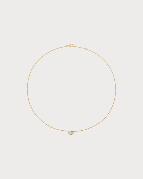 MONICA VINADER Odyssey 18ct Yellow - Gold Vermeil and Aquamarine Necklace | 頸鏈 (藍色) - LondonKelly 英國名牌代購