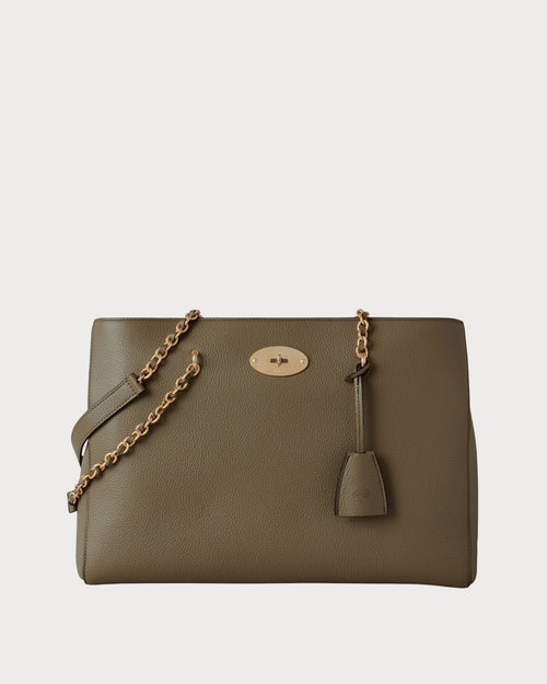 MULBERRY Lily Chain Tote | 瑪百莉 Lily 鏈條托特包(亞麻綠色) - LondonKelly 英國名牌代購