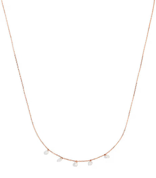 PERSEE Rose Gold and Diamond Danae Necklace | 玫瑰金鑽石達娜伊項鍊 (玫瑰金) - LondonKelly 英國名牌代購