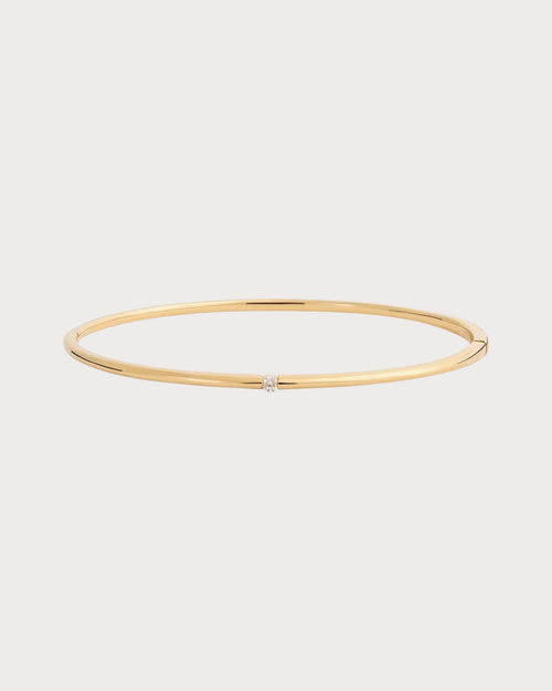 PERSEE Small Yellow Gold and Diamond Zeus Bangle | 小型黃金鑽石宙斯手環 (黃金) - LONDONKELLY 英國名牌代購