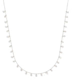 PERSEE White Gold and Diamond 31 - Stone Danae Chain Necklace | 白金鑽石31顆石達娜伊鏈鍊頸鏈 (白金) - LondonKelly 英國名牌代購