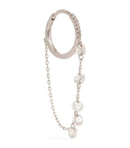 PERSEE White Gold and Diamond Danae Single Earring | 白金鑽石單耳環 (白金款) - LondonKelly 英國名牌代購