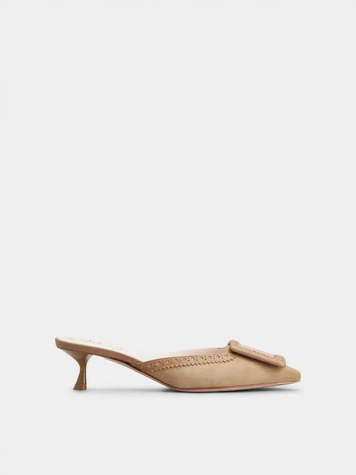ROGER VIVIER Viv' in The City Mules in Suede | RV 麂皮穆勒鞋 (多色) - LondonKelly 英國名牌代購