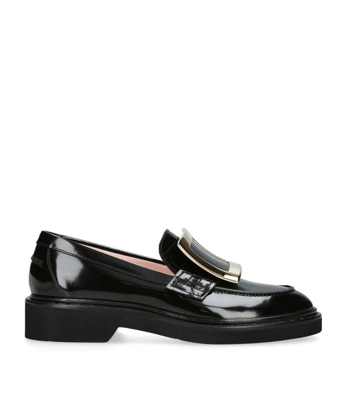 ROGER VIVIER Viv' Rangers Metal Buckle Loafers | RV 樂福鞋 (黑色) - LondonKelly 英國名牌代購