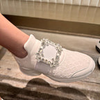 ROGER VIVIER Viv Run Strass Buckle Sneakers | RV 波鞋 (白色) - LondonKelly 英國名牌代購