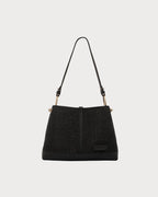STRATHBERRY Lana Hobo Raffia | 草編袋 (黑色) - LONDONKELLY 英國名牌代購