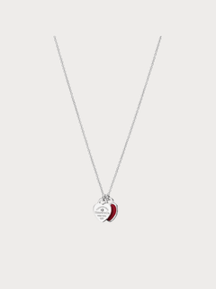 TIFFANY & CO. Double Heart Tag Pendant in Silver with a Diamond(Mini/4 Colors) - LONDONKELLY 英國名牌代購
