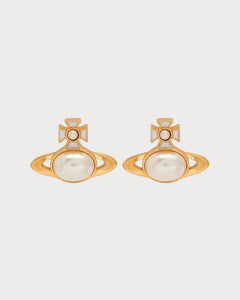 VIVIENNE WESTWOOD Gaby Orb Faux Pearl - Embellished Stud Earrings Silver | 西太后 耳環 (多色) - LondonKelly 英國名牌代購