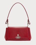 VIVIENNE WESTWOOD Hazel Medium Handbag Croc - Effect Leather | 西太后 鱷魚紋皮革手袋 (多色) - LondonKelly 英國名牌代購