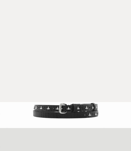 VIVIENNE WESTWOOD Mini Alex Orb Stud Belt | 西太后 鉚釘皮帶 (黑色) - LondonKelly 英國名牌代購
