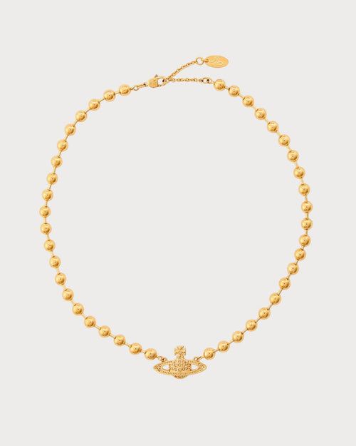 VIVIENNE WESTWOOD Thames Mini Bas Relief Orb Necklace | 西太后 頸鏈 (金色) - LondonKelly 英國名牌代購