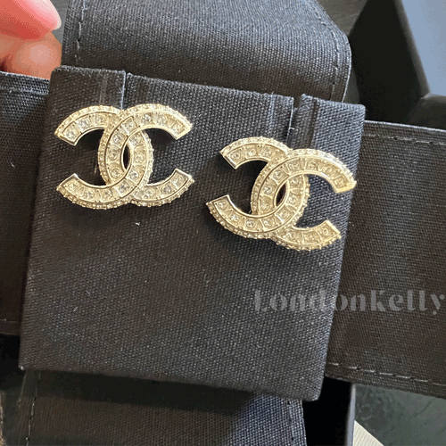 CHANEL Classic Medium Earrings | 香奈兒 耳環 (金色)