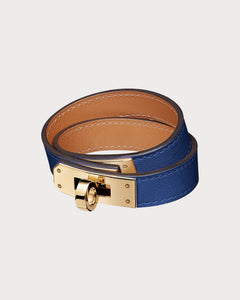 HERMES Kelly Double Tour Bracelet | 愛馬仕 手帶 (Blue)