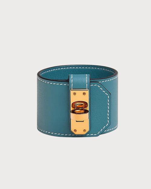 HERMES Large Kelly Twist Bracelet | 愛馬仕 手帶 (Blue)