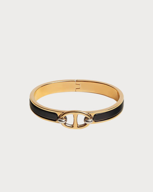 HERMES Mini Clic Chaine d'Ancre Bracelet | 愛馬仕 金色手鐲 (迷你/Black)