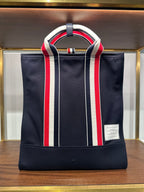 THOM BROWNE Men's Lined Tote Bag | 湯姆布朗 男仕手袋 (藍色)