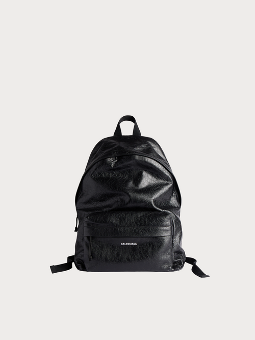 BALENCIAGA (M) Explorer Backpack Arena Lambskin(Black)