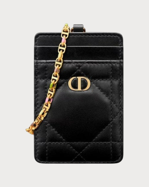 CHRISTIAN DIOR Miss Caro ID Holder with Chain | Dior card holder with chain (multi-color)