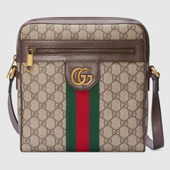 GUCCI Ophidia GG Small Messenger Bag | Gucci Men's Messenger Bag (Multicolor) 