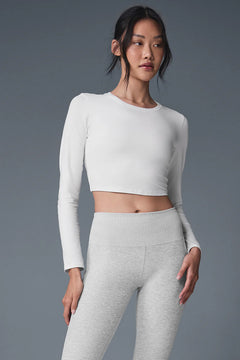 ALO YOGA soft Crop Finesse Long Sleeve | 短版長袖上衣 (多色)