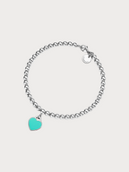 TIFFANY & CO. Heart Tag Bead Bracelet with a Diamond 4mm(2 Colors)