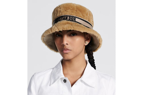 CHRISTIAN DIOR D-Bobby Cannage Small Brim Bucket Hat | Dior winter hat (multi-color) 