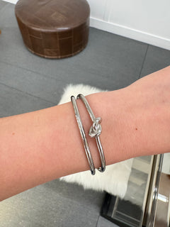 CELINE Knot Double Cuff in Brass | Celine Bracelet (Multicolor)