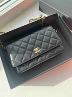 CHANEL AP4241 Classic Wallet on Chain Grained Calfskin(2 Colors)
