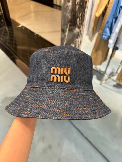 MIU MIU Denim Bucket Hat | Miu Miu bucket hat (blue denim)
