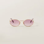 MIU MIU Logo sunglasses (Pink Beg Shaded Lenses)