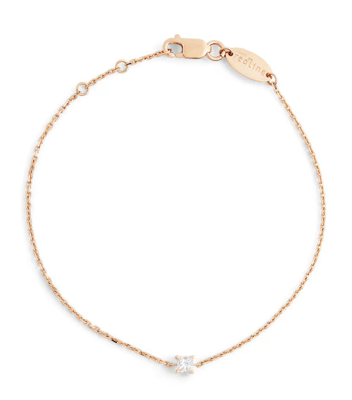 REDLINE White Gold and Diamond Princesse Bracelet | 紅繩 手鏈 (0.11CT/多色)