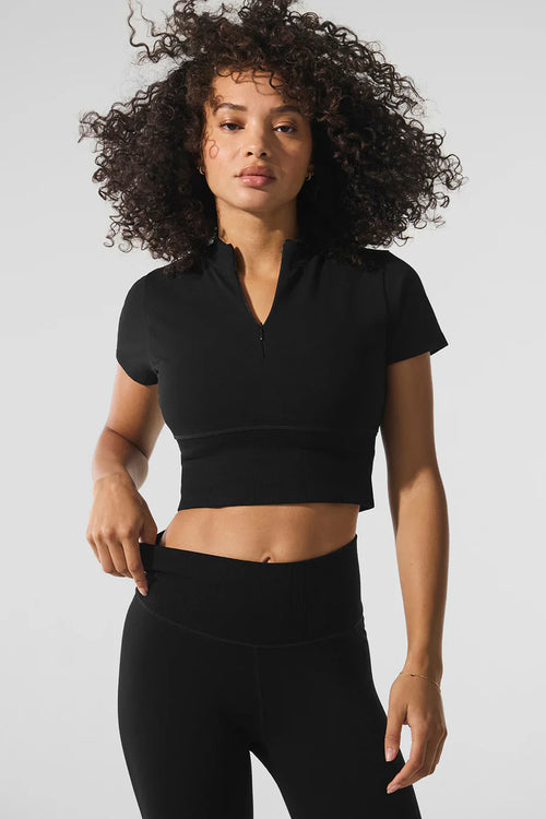 ALO YOGA Seamless Winter Warm Plush Cropped Short Sleeve | 無縫冬季保暖絨毛短版短袖上衣 (多色)