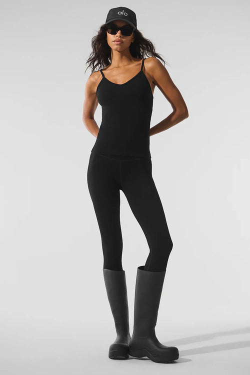 ALO YOGA Seamless Winter Warm Plush Tank | 無縫冬季保暖絨毛背心 (黑色)