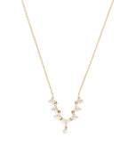 PERSEE Yellow Gold and Diamond Triangle Tennis Necklace | 黃金鑽石三角網球項鍊 (黃金)
