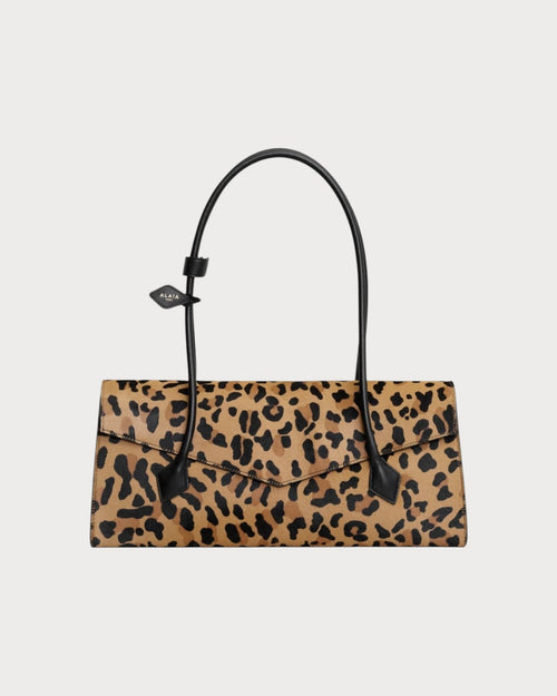 ALAIA Le Teckel Flap Tote Bag In Leopard Haircalf(Leopard) - LONDONKELLY 英國名牌代購