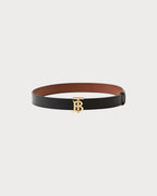 BURBERRY Leather Reversible TB Belt | 博柏利 雙面皮帶 (3CM/黑啡色) - LONDONKELLY 英國名牌代購