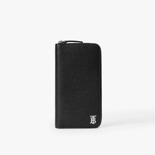BURBERRY Men's TB Zip Around Wallet | 博柏利 男仕長銀包 (黑色) - LondonKelly 英國名牌代購