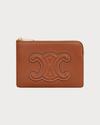 CELINE Coin and Card Pouch Cuir Triomphe | 賽琳 卡套 (Tan)