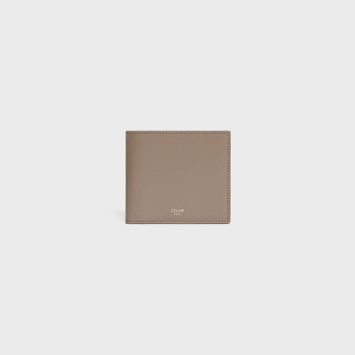 CELINE Men's Bi - Fold Wallet with Coin Compartment | 賽琳 男仕銀包 (煙灰褐色) - LondonKelly 英國名牌代購