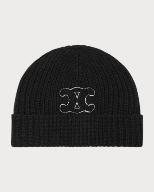 CELINE Triomphe Beanie wool(Black) - LONDONKELLY 英國名牌代購