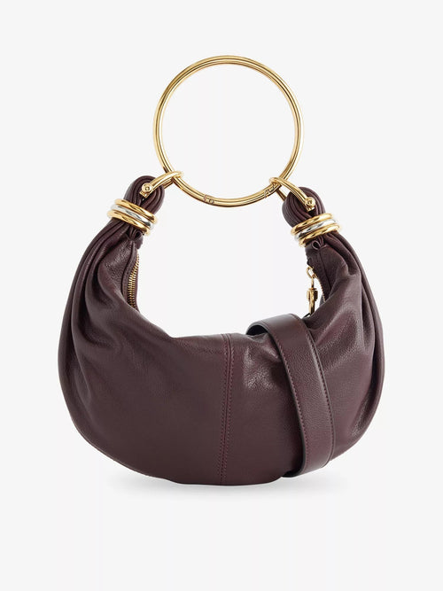 CHLOE Bracelet Mini Leather Hobo Bag Grenat | 蔻依 手袋 (石榴紅) - LondonKelly 英國名牌代購
