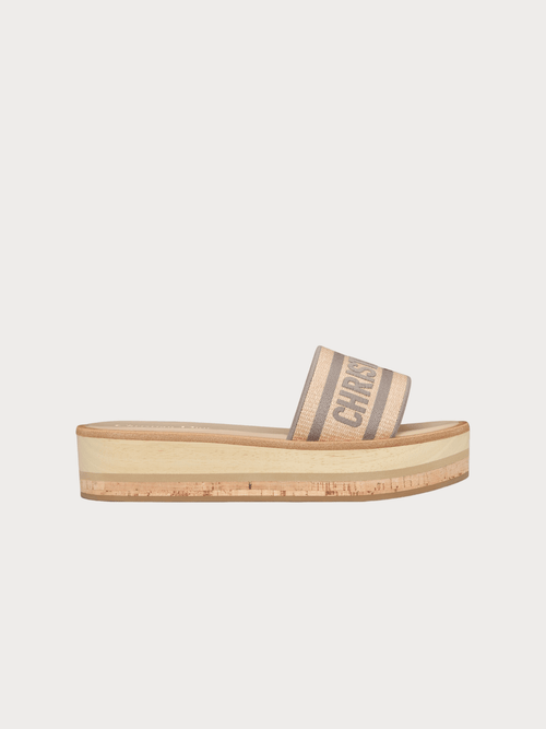 CHRISTIAN DIOR Dway Platform Slide Raffia(2 Colors) - LONDONKELLY 英國名牌代購