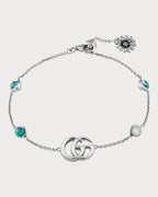 GUCCI GG Marmont Mother - of - Pearl Bracelet | 古馳 手鏈 (銀色) - LONDONKELLY 英國名牌代購