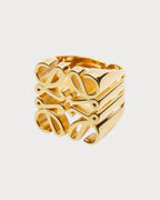 LOEWE Anagram Chevaliere Ring | 羅意威 戒指 (金色)