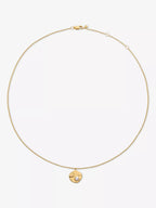 MONICA VINADER Capri 18ct Yellow Gold Vermeil and Pearl Disc Necklace | 頸鏈 (金色) - LondonKelly 英國名牌代購