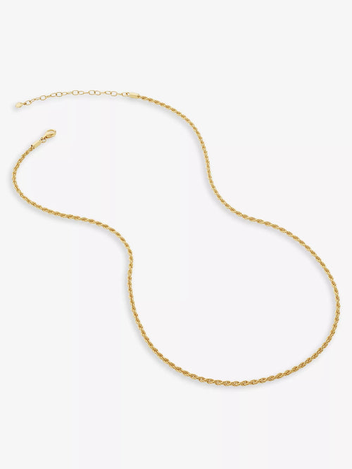 MONICA VINADER Rope - Effect Gold Vermeil Chain Necklace | 頸鏈 (金色) - LondonKelly 英國名牌代購