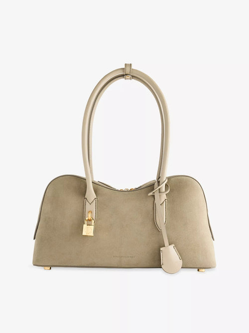 STELLA MCCARTNEY Ryder Small Faux - Suede Tote Bag | 手提袋 (卡奇色) - LondonKelly 英國名牌代購