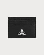 VIVIENNE WESTWOOD Flat Card Holder | 西太后 粒面牛皮卡片 (黑色) - LONDONKELLY 英國名牌代購
